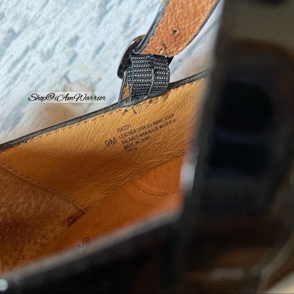 Sofft black patent leather adjustable strap peeptoe heels *shop@iamwarrior - Picture 11 of 13